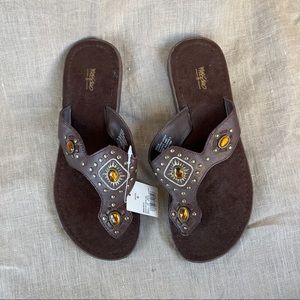 Mossimo Brown Pascal Slide on Sandals